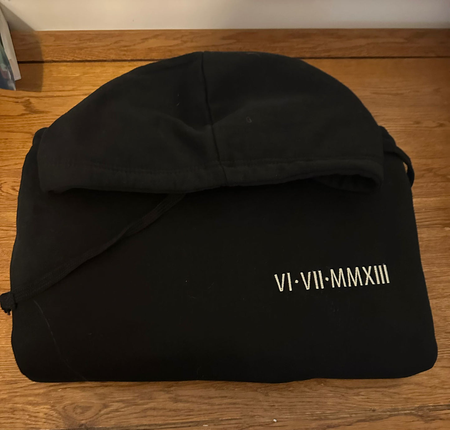 Roman Numeral Custom Date Hoodie