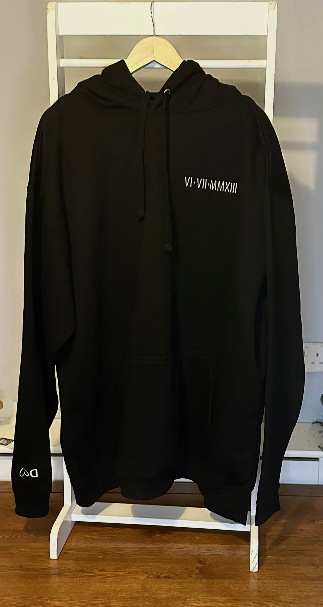 Roman Numeral Custom Date Hoodie