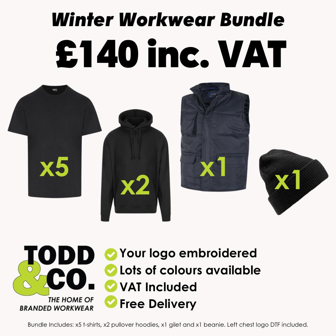 Embroidered Workwear Bundles; Thanet's Trusted Embroidery Company