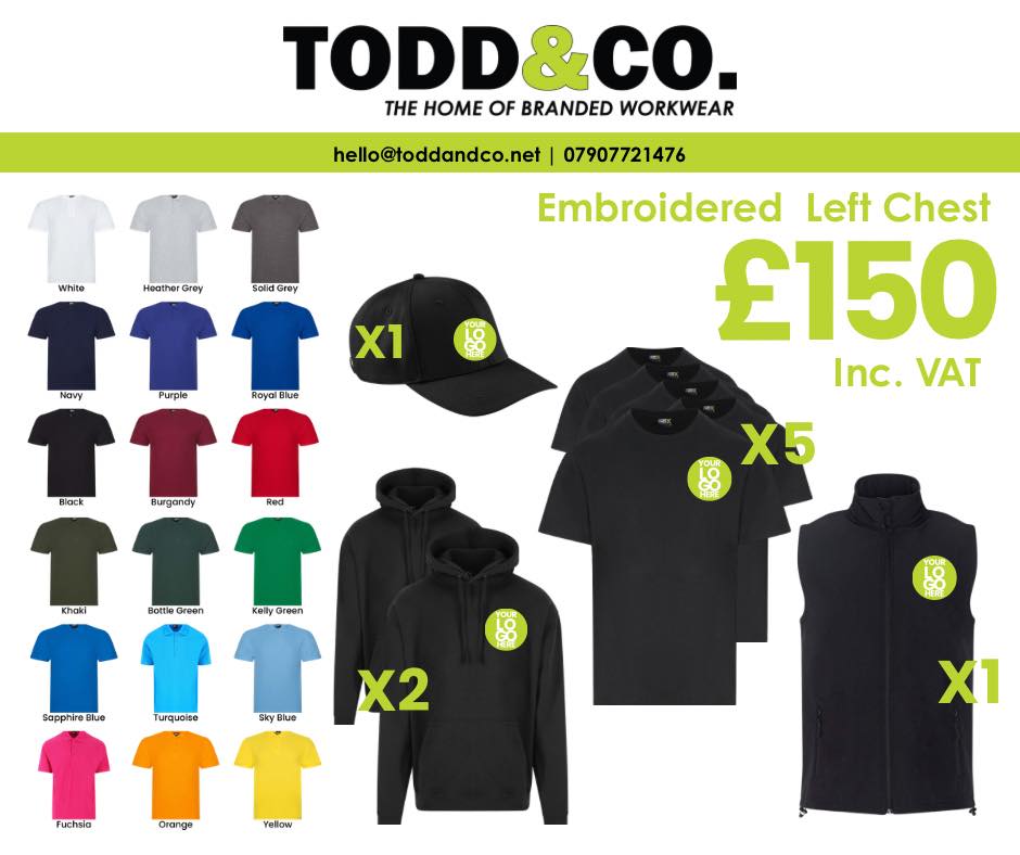Embroidered T Shirts in Ramsgate
