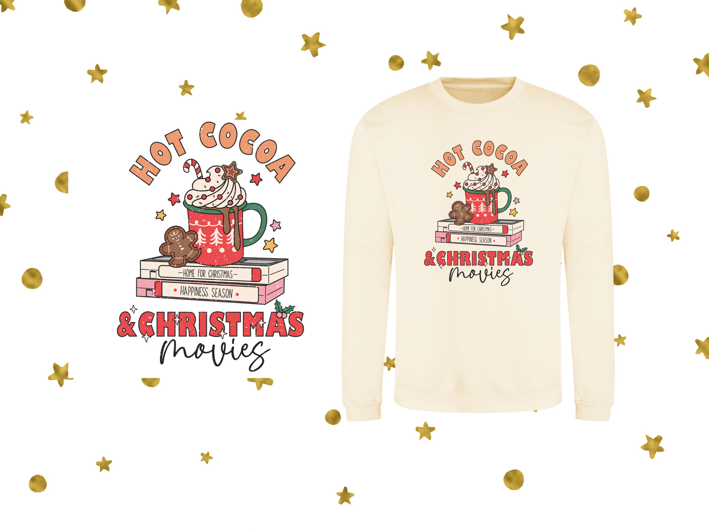 Hot Cocoa & Movies // Christmas Jumper