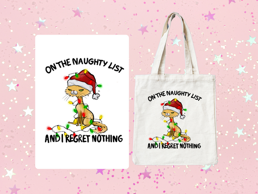 Naughty Cat // Tote Bag